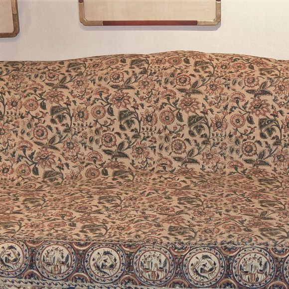 Vintage Cotton Print Coverlet/Bedspread from Iran - Picture 2 of 5